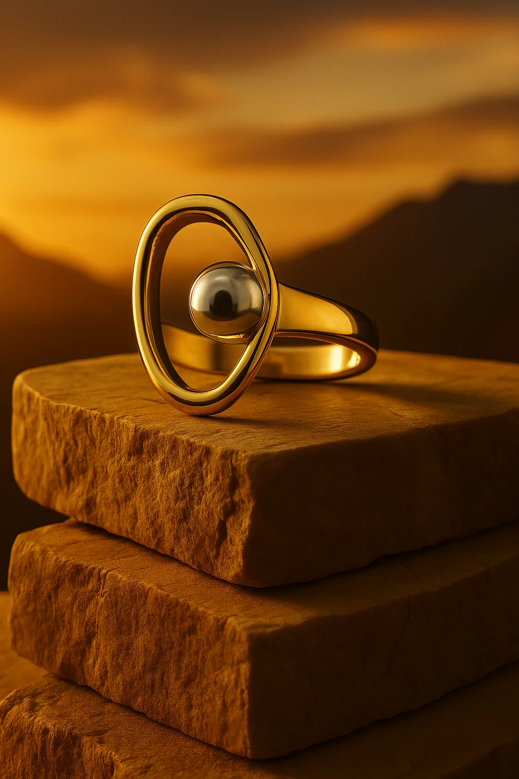 Dotted Eye Ring