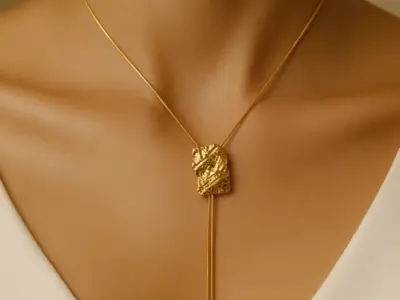 Dotted Stone Necklace